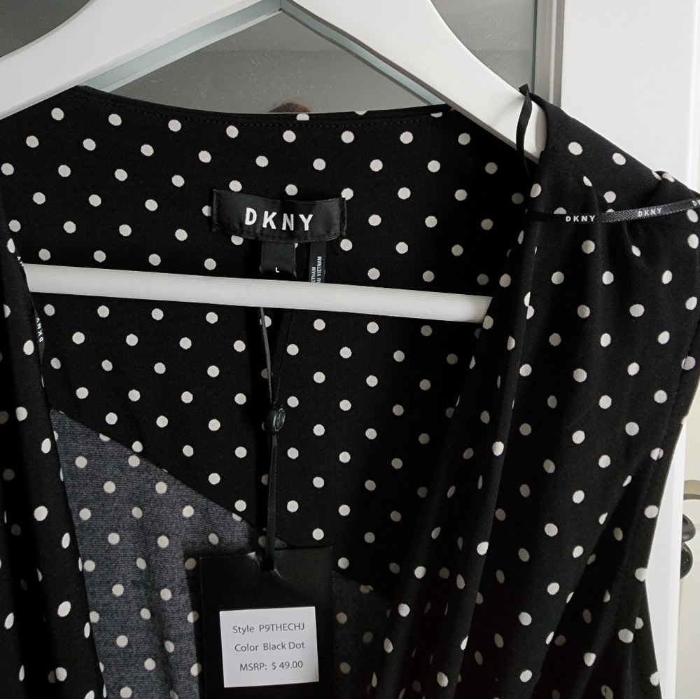 Polka Dot DKNY Top